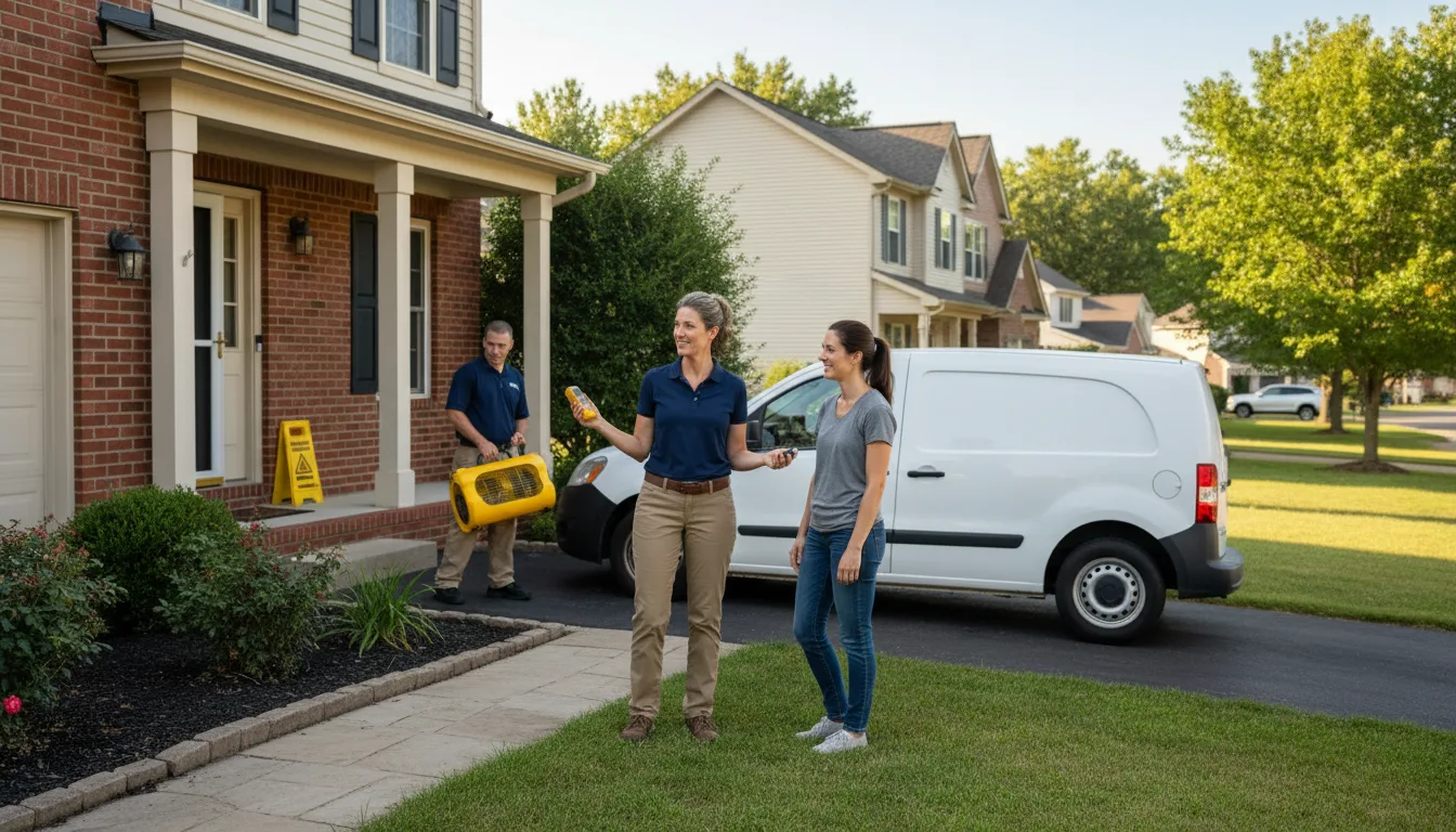 Residential water damage restoration in Glendale, AZ